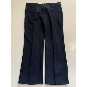 VTG Wrangler 40 x 30 USA‎ MADE Dark Navy Wrancher Boot Cut Dress Jeans 82NV